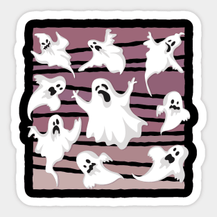 GHOSTS HALLOWEEN Sticker